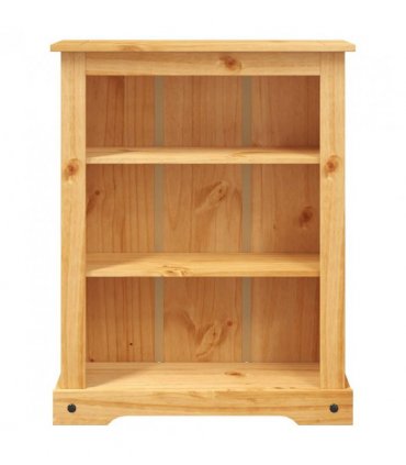 vidaXL 3-Tier Bookcase Mexican Pine Corona Range 80x29x100 cm