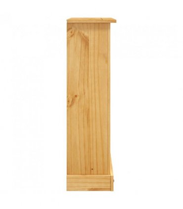 vidaXL 3-Tier Bookcase Mexican Pine Corona Range 80x29x100 cm