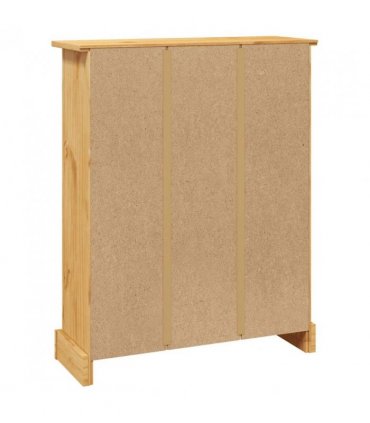 vidaXL 3-Tier Bookcase Mexican Pine Corona Range 80x29x100 cm