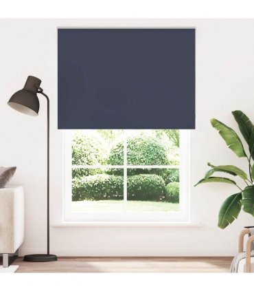 vidaXL Roller Blind Blackout Marine 160x230 cm Fabric Width 156.6 cm Polyester