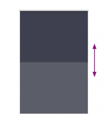 vidaXL Roller Blind Blackout Marine 160x230 cm Fabric Width 156.6 cm Polyester