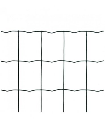vidaXL Euro Fence Steel 10x0.8 m Green