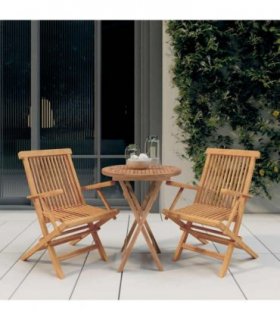 vidaXL Garden Dining Set | Natural Teak