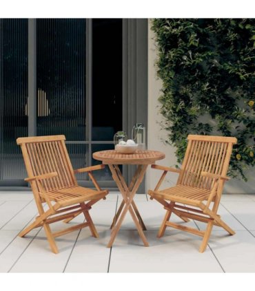 vidaXL Garden Dining Set | Natural Teak