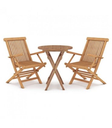 vidaXL Garden Dining Set | Natural Teak