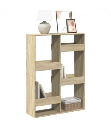 vidaXL Bookcase Sonoma Oak 100x33x135 cm Engineered Wood