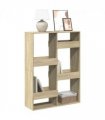 vidaXL Bookcase Sonoma Oak 100x33x135 cm Engineered Wood