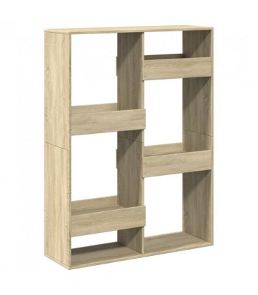 vidaXL Bookcase Sonoma Oak 100x33x135 cm Engineered Wood