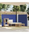 vidaXL Side Awning | Blue | 100% polyester with PU coating | 100x600 cm