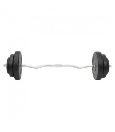 vidaXL Barbell and Dumbbell with Plates 60 kg