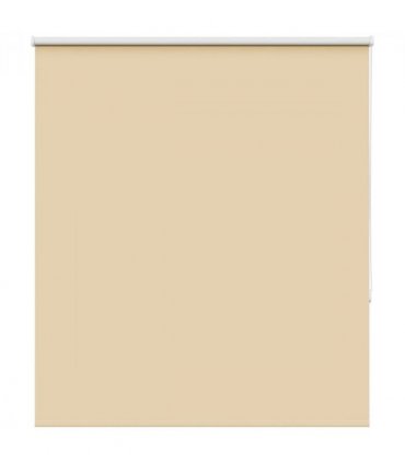 vidaXL Roller Blind Blackout Beige 120x175 cm Fabric Width 116.6 cm Polyester