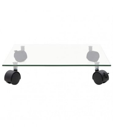 vidaXL Plant Rollers 4 pcs 35x35 cm Tempered Glass Square