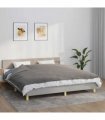 vidaXL Weighted Blanket With Cover | Grey | 100% cotton | 155 x 220 cm
