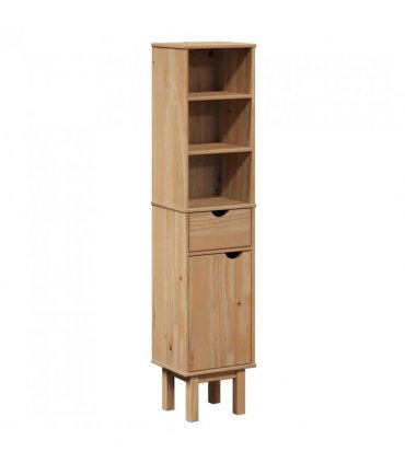 vidaXL Bathroom Cabinet OTTA 35x30x159 cm Solid Wood Pine