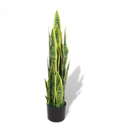 vidaXL Artificial Sansevieria Plant with Pot 90 cm Green