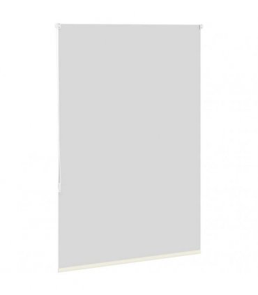 vidaXL Roller Blind Blackout Off White 110x130 cm Fabric Width 105.7 cm Polyester