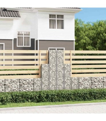 vidaXL 6 Piece Gabion Set Galvanised Wire