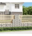 vidaXL 6 Piece Gabion Set Galvanised Wire