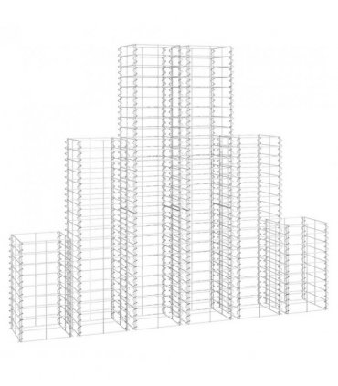 vidaXL 6 Piece Gabion Set Galvanised Wire