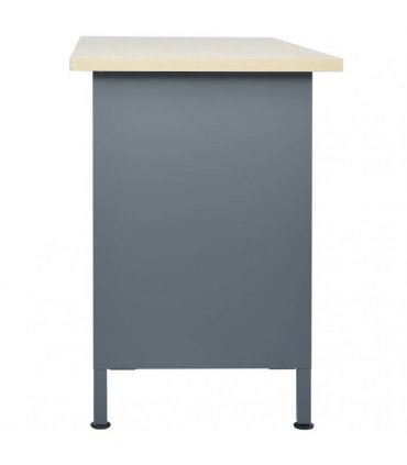 vidaXL Workbench Black 120x60x85 cm Steel