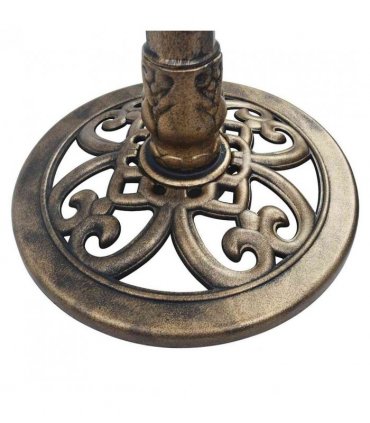 vidaXL Garden Bird Bath Bronze Plastic