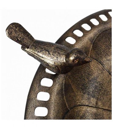 vidaXL Garden Bird Bath Bronze Plastic