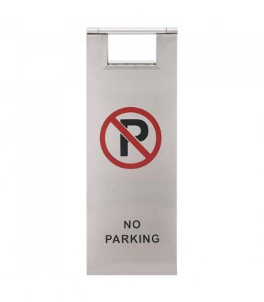 vidaXL Folding Parking Sign Stainless Steel