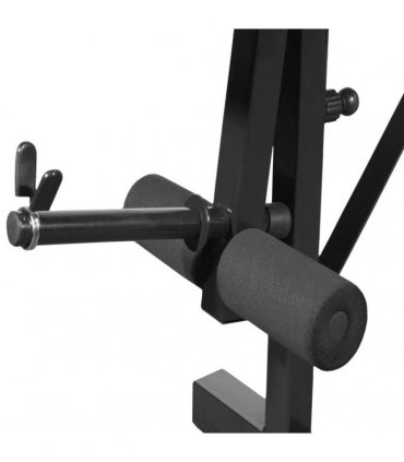 vidaXL Weight Bench with Weight Rack, Barbell and Dumbbell Set 60.5kg