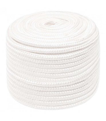 vidaXL Boat Rope Full White 14 mm 50 m Polypropylene