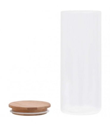 vidaXL Storage Glass Jars with Bamboo Lid 6 pcs 1000 ml
