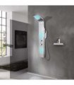 vidaXL Shower Panel System Stainless Steel Curved