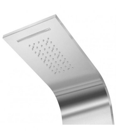 vidaXL Shower Panel System Stainless Steel Curved