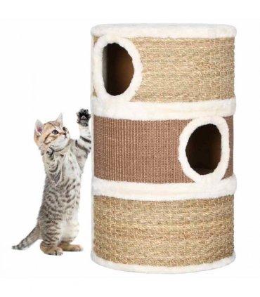 vidaXL Cat Scratching Barrel 60 cm Seagrass