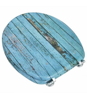 vidaXL Toilet Seats with Lids 2 pcs MDF Old Wood