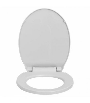 vidaXL Soft-Close Toilet Seat Quick Release Light Grey Oval
