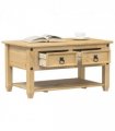 vidaXL Coffee Table with Drawers Corona 85x50x45 cm Solid Wood Pine