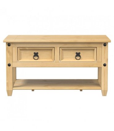 vidaXL Coffee Table with Drawers Corona 85x50x45 cm Solid Wood Pine