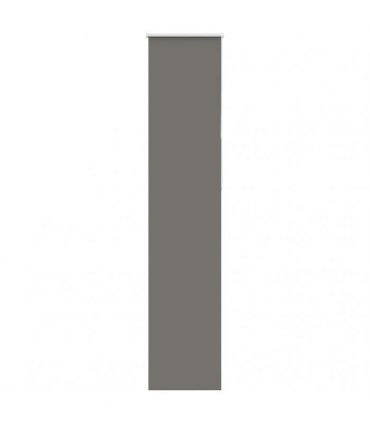 vidaXL Roller Blind Blackout Grey 45x210 cm Fabric Width 40.7 cm Polyester