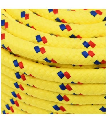 vidaXL Boat Rope Yellow 12 mm 50 m Polypropylene