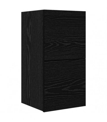 vidaXL TV Cabinet Set Wall-mounted 5 pcs Black Oak Engineered Wood