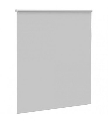 vidaXL Roller Blind Blackout Light Grey 135x130 cm Fabric Width 131.6 cm Polyester