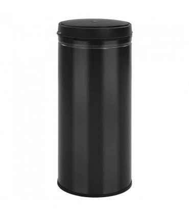 vidaXL Automatic Sensor Dustbin 80 L Carbon Steel Black
