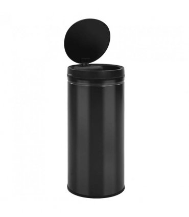vidaXL Automatic Sensor Dustbin 80 L Carbon Steel Black