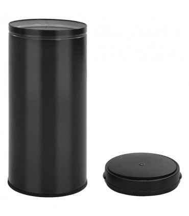 vidaXL Automatic Sensor Dustbin 80 L Carbon Steel Black