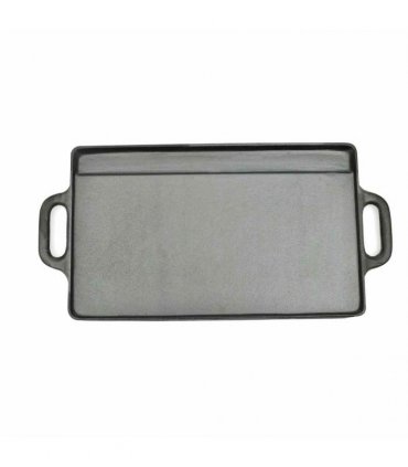 vidaXL Grill Platter Cast Iron Reversible 50x23 cm