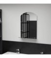 vidaXL Wall Mirror with Shelf 40x60 cm Tempered Glass