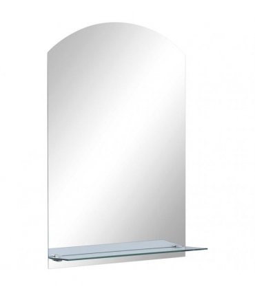 vidaXL Wall Mirror with Shelf 40x60 cm Tempered Glass