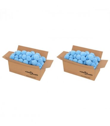 vidaXL Anti Bacteria Pool Filter Balls Blue 1400 g Polyethylene