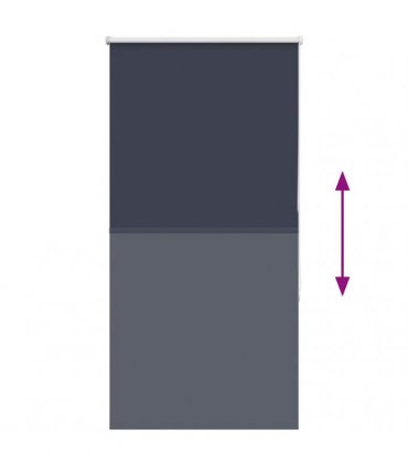 vidaXL Roller Blind Blackout Marine 75x150 cm Fabric Width 70.7 cm Polyester