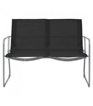 vidaXL Garden Set | Black | Textilene fabric and steel | Medium | Durable
